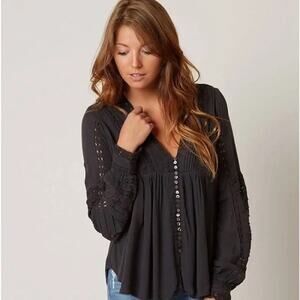 Free People "Meet Me Halfway" Bohemian Blouse.